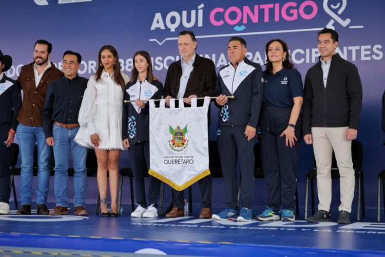 La bandera en alto: Querétaro envía a sus atletas a la Olimpiada Nacional